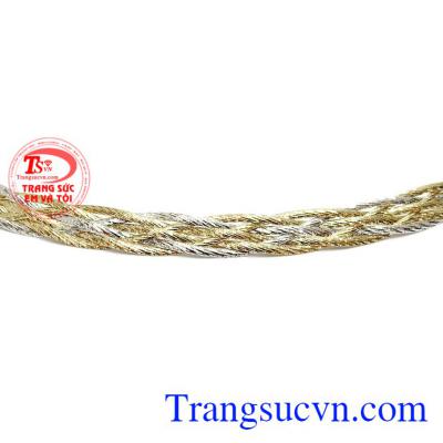 Thiết kế tinh tế, đẹp mắt. Kiềng vàng Italia 10k sang trọng