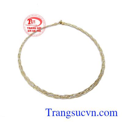 Sản phẩm bảo hành uy tín, giao hàng toàn quốc. Kiềng vàng Italia 10k sang trọng