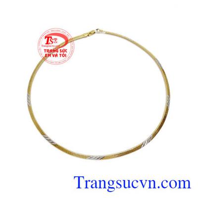 Bảo hành uy tín, giao hàng toàn quốc. Kiềng vàng nữ đậm chất Việt