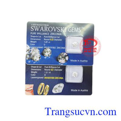 Trang sức Em và Tôi nhận đặt thiết kế theo yêu cầu của khách hàng. Kim cương nhân tạo 6.5 ly đẹp.