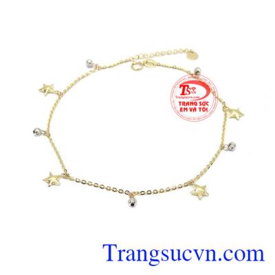 Lắc chân ngôi sao may mắn là sản phẩm được nhập khẩu từ Hàn Quốc, sản phẩm đẹp được các bạn nữ yêu thích