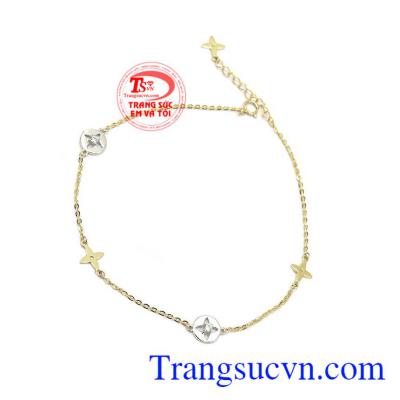 Lắc Chân Vàng Xinh Xắn vàng 10k, bảo hành 6 tháng, giao hàng nhanh trên toàn quốc