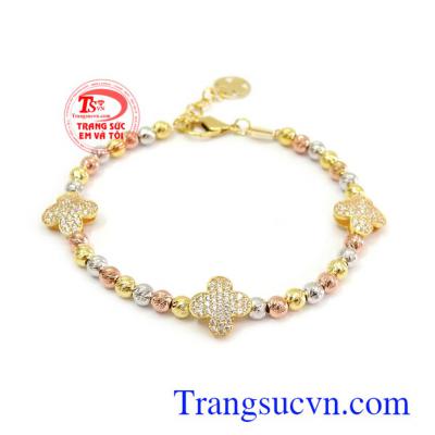 Lắc tay bi vàng xinh xắn 10k bền đẹp, chất lượng, phù hợp phong cách thời trang phái đẹp Lắc tay bi vàng xinh xắn