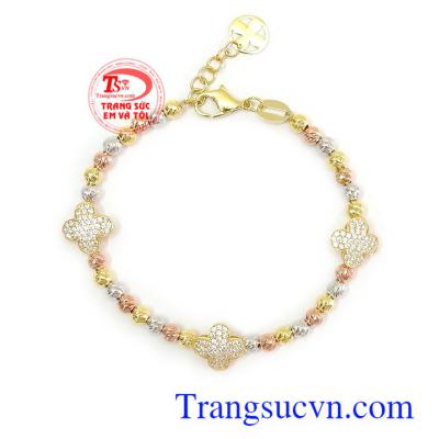 Lắc tay vàng tây bền đẹp, chất lượng, phù hợp làm quà tặng cho người yêu thương Lắc tay bi vàng xinh xắn