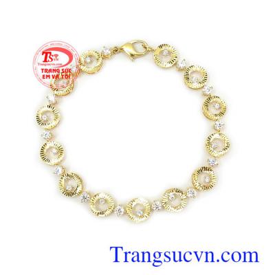 Lắc tay vàng tây 10k là món quà ý nghĩa cho người yêu thương Lắc tay nữ 10k cá tính