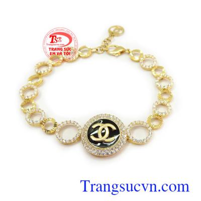 Lắc tay vàng tây 10k dịu dàng chế tác công nghệ Italy bền đẹp, chất lượng, phù hợp xu hướng phái đẹp Lắc tay vàng tây 10k dịu dàng