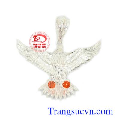 Mặt bạc nam đại bàng phong cách ché tác đẹp chất lượng cao, đeo hợp thời trang