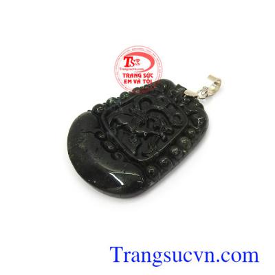 Mặt dây chim cổ canxedon thiên nhiên cao cấp, thời trang