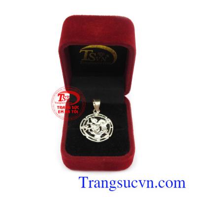 Mặt dây chuyền bạc hình rồng