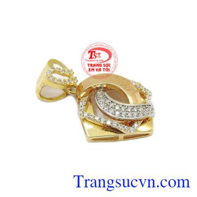 Mặt dây chuyền cho người yêu dấu. mặt dây chuyền vàng tây 18k.