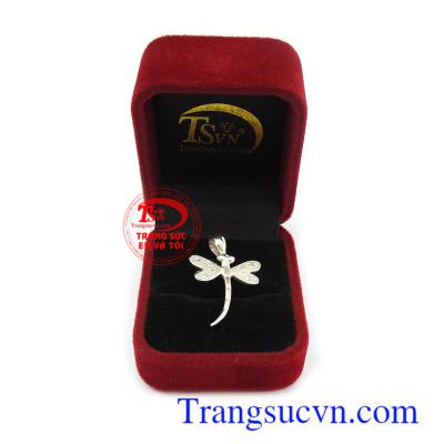 Mặt dây chuyền chuồn chuồn bạc đẹp