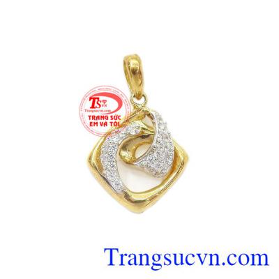 Mặt dây chuyền vàng 10k nhập