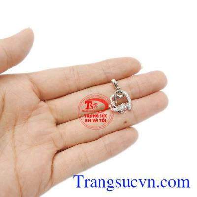 Sản phẩm bảo hành uy tín, giao hàng toàn quốc. Mặt dây chuyền vàng trái tim 10k.