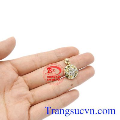 Mặt dây chuyền đẹp cho phái đẹp, kiểu dáng hợp thời trang. Mặt dây hạnh phúc tròn đầy