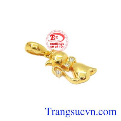 Mặt dây mèo phù thủy nhỏ, mặt dây chuyền hình mèo dễ thương, nhỏ xinh cho các bạn nữ. 