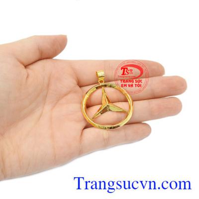 Mặt dây Mercedes vàng, bảo hành 6 tháng. Mặt dây Mercedes vàng