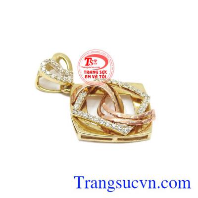 Mặt dây nữ vàng điệu đà 10k là sản phẩm korea đẹp sang trọng dành cho phái đẹp.