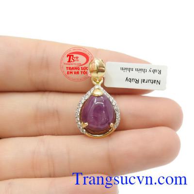 Mặt dây Ruby vàng 10k