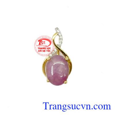 Mặt dây Sapphire sao vàng 10k