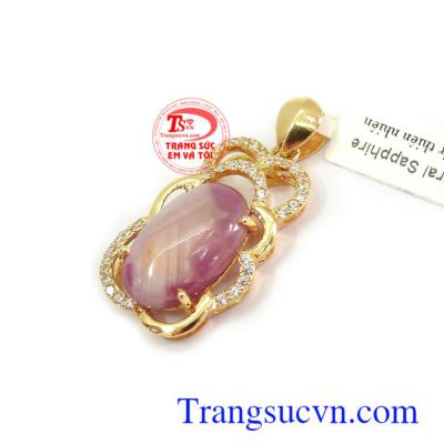 Mặt dây chuyền đá Sapphire phù hợp phong cách và phong thủy Mặt dây Sapphire tài lộc