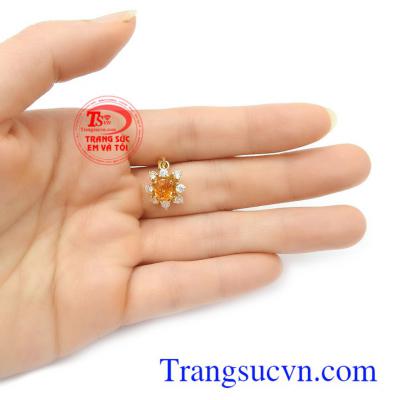 Nhẫn nữ Sapphire thương hiệu uy tín, chất lượng, bảo hành 12 tháng Mặt dây Sapphire thịnh vượng 14k