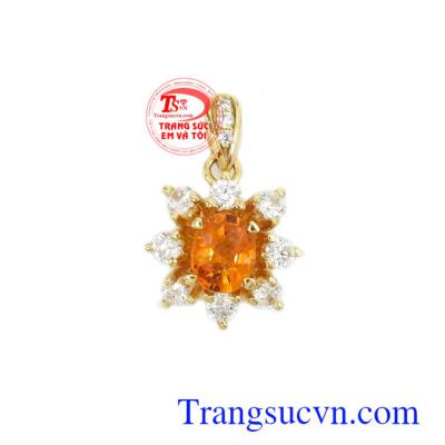Mặt dây Sapphire thịnh vượng 14k chế tác công nghệ cao, đường nét tinh xảo, sắc nét, thời trang, sang trọng và đẳng cấp