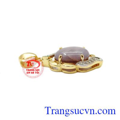 Sản phẩm thích hợp làm quà tặng cho người thân hoặc bạn bè,Mặt dây Sapphire vàng 10k
