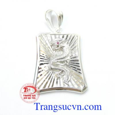Mặt dây tuổi thìn bạc mặt dây chuyền nam,Mặt dây tuổi thìn bạc, Đẹp, ấn tượng, mạnh mẽ và đầy cá tính,mặt dây chuyền nam chế tác 3d đẹp đẳng cấp thị trường ưa chuộng
