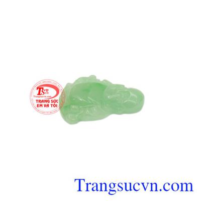 Mặt Di Lặc cẩm thạch đại cát có thể làm mặt dây bọc vàng.