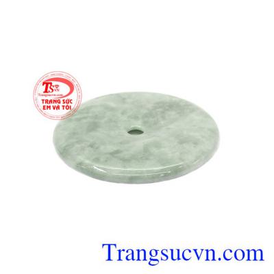 Mặt đồng xu có thể bọc vàng hoặc bạc làm mặt dây chuyền,Mặt đồng xu Jadeite tài lộc
