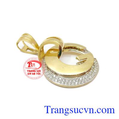 Mặt Gucci thời trang, mặt dây chuyền vàng tây 10k đẹp