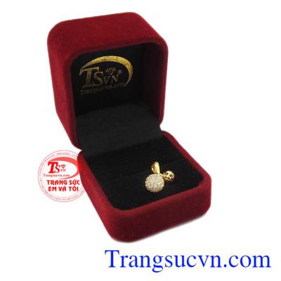 Mặt dây vàng đẹp, đeo hợp thời trang. Mặt hoa quả tình yêu đẹp