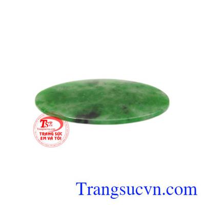 Mặt ngọc cẩm thạch Oval an yên có giấy kiểm định uy tín.