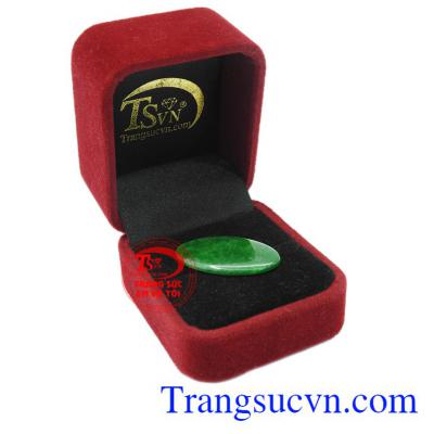 Mặt ngọc cẩm thạch Oval phúc lộc.