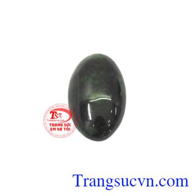 Mặt ngọc cẩm thạch oval thiên nhiên