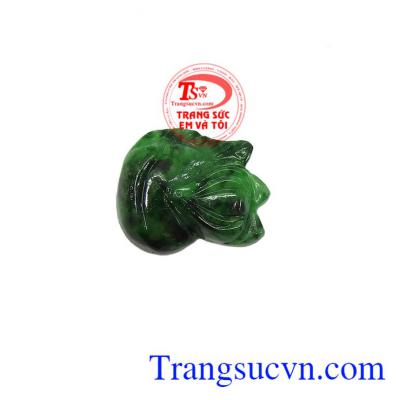 Mặt ngọc jadeite hồ ly đẹp có giấy kiểm định đá tự nhiên, giao hàng nhanh trên toàn quốc