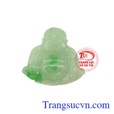 Mặt ngọc jadeite Phật Di Lặc Tài Lộc