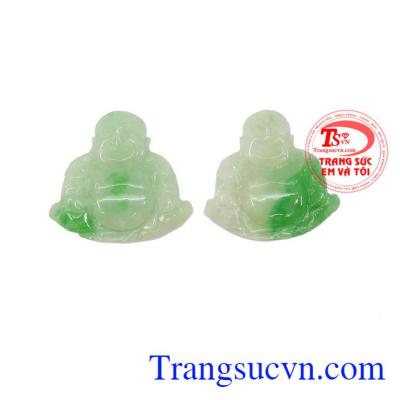 Mặt ngọc jadeite Phật Di Lặc Tài Lộc
