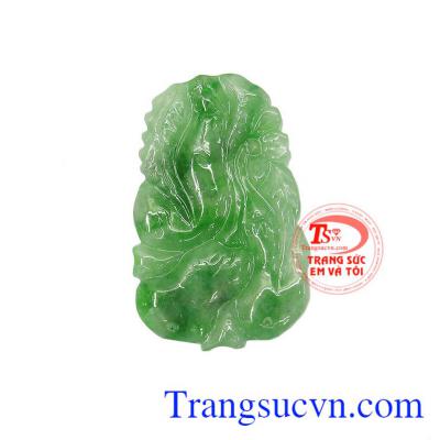 Mặt ngọc jadite thiên nhiên là sản phẩm được chế tác từ ngọc cẩm thạch, có giấy kiểm định đá quý