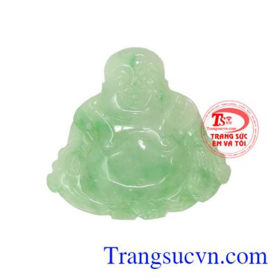 Mặt ngọc Phật Di Lặc Hạnh Phúc là sản phẩm ngọc cẩm thạch thiên nhiên, có giấy kiểm định đá tự nhiên