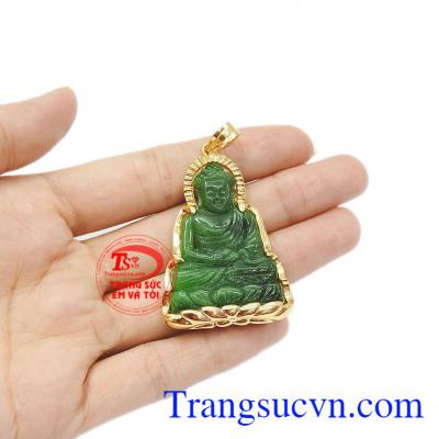 Sản phẩm có tể làm quà tặng cho người thân. Mặt phật a di đà ngọc cẩm thạch