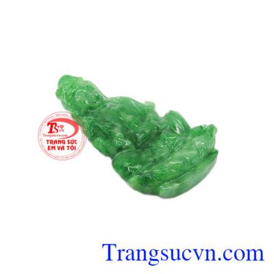 Mặt phật ngọc cẩm thạch có thể bọc vàng hoặc bạc để làm mặt dây đeo,Mặt phật bà Jadeite an lành