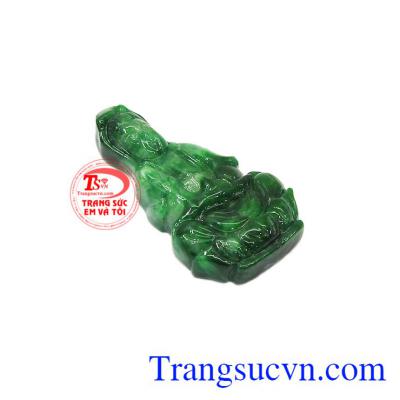Sản phẩm thích hợp bọc vàng để đảm bảo độ bền đẹp cho mặt ngọc,Mặt phật bà Jadeite bình an