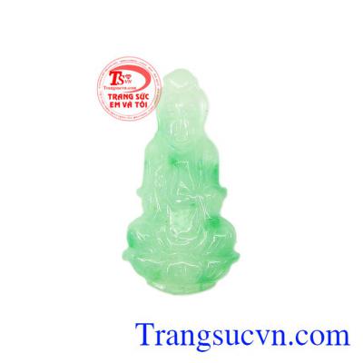 Mặt phật bà Jadeite đẹp được chế tác từ ngọc cẩm thạch thiên nhiên chuẩn,Mặt phật bà Jadeite đẹp