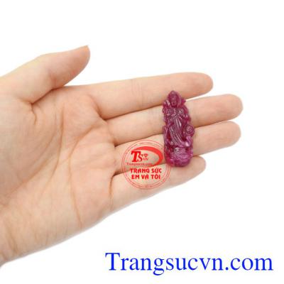 Mặt phật bà Ruby thiên nhiên đẹp.