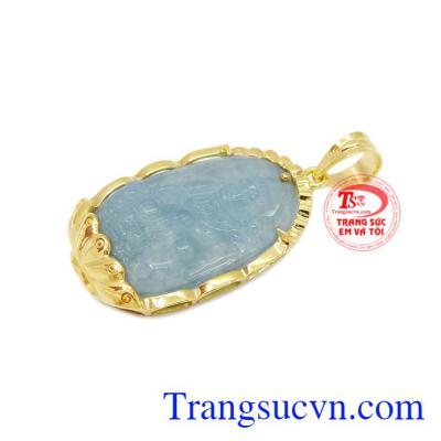 Đá Aquamarine đem lại may mắn cho gia chủ về phong thủy và sức khỏe. Mặt Phật bản mệnh tuổi Thìn-Tỵ