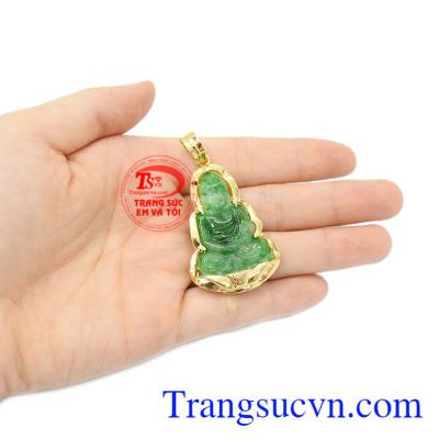 Mặt Phật bọc vàng 14k đẹp, giao hàng trên toàn quốc.