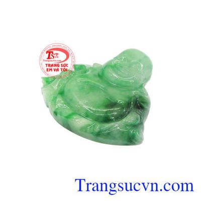 Phật di lặc trong phong thủy là biểu tượng của niềm vui, hanh phúc và bình an,Mặt phật di lặc Jadeite phúc lộc