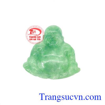 Mặt phật di lặc Jadeite tài lộc được chế tác từ ngọc cẩm thạch thiên nhiên