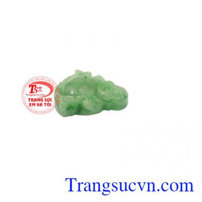 Mặt phật di lặc nhỏ xinh cẩm thạch có thể kết hợp với dây chuyền vàng.